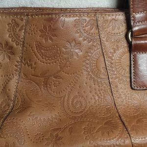 Fossil brown leather purse
